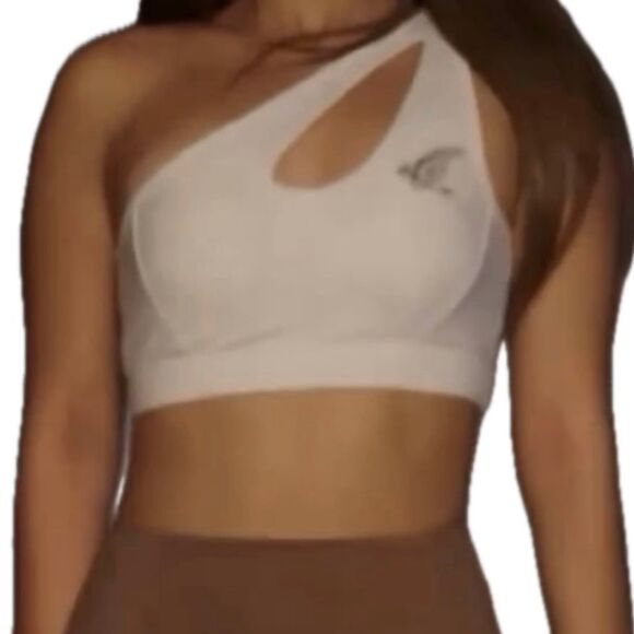 Te Manu Other - NWOT Te Manu Hawaiian Tribal Asymmetrical Cut Out Padded Sports Bra M